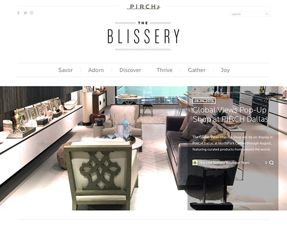 The Blissery, Global Views Pop-Up at PIRCH, Dallas